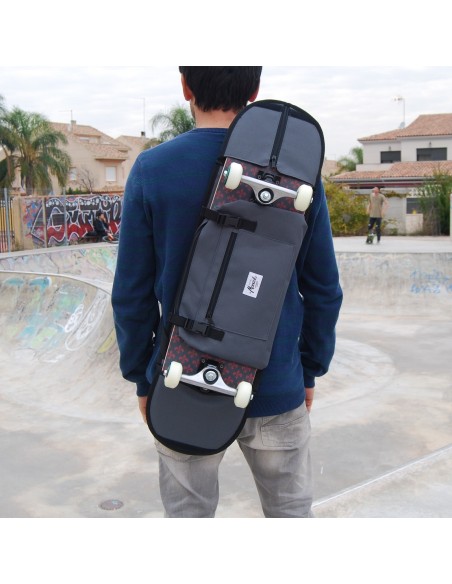 Skateboard bandolera 7.5" - 8.5" Gris