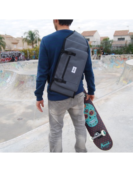 Skateboard bandolera 7.5" - 8.5" Gris