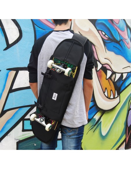 Skateboard bandolera 7.5" - 8.5" Negro