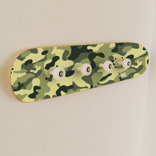 Portemanteau Skateboard en Camouflage meuble origine pour enfants Portemanteau Skateboard en Camouflage meuble origine pour enfants