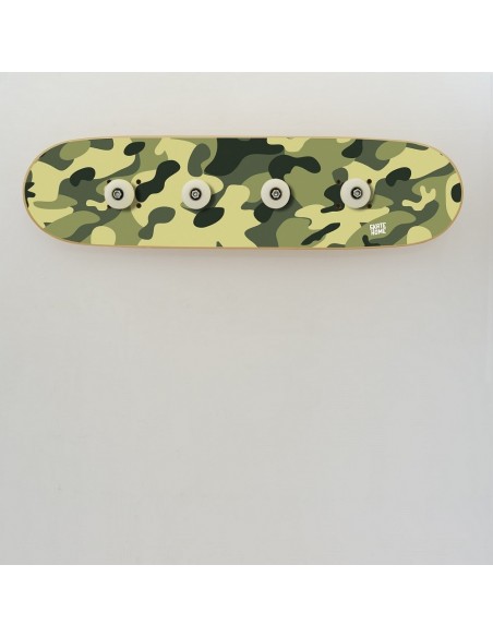 Portemanteau Skateboard en Camouflage meuble origine pour enfants Portemanteau Skateboard en Camouflage meuble origine pour enfants