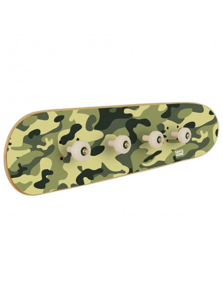 Portemanteau Skateboard en Camouflage meuble origine pour enfants Portemanteau Skateboard en Camouflage meuble origine pour enfants