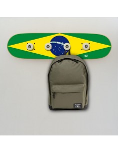 Bandera de Brasil en perchero para habitación fan skate 2