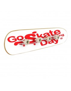 Go Skateboarding Day, accrochage au mur Blanc