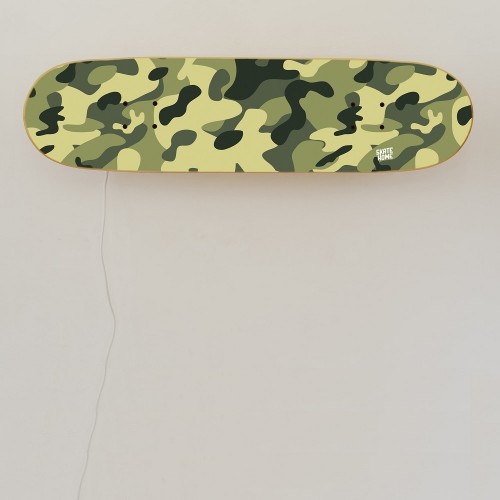 Cadeau original pour éclairer la chambre d'un skater camo Cadeau original pour éclairer la chambre d'un skater camo