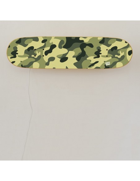 Cadeau original pour éclairer la chambre d'un skater camo Cadeau original pour éclairer la chambre d'un skater camo