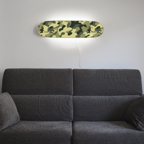 Cadeau original pour éclairer la chambre d'un skater camo Cadeau original pour éclairer la chambre d'un skater camo
