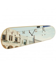Skateboarduhr mit Illustration des berühmten Venedig-Strandplakats