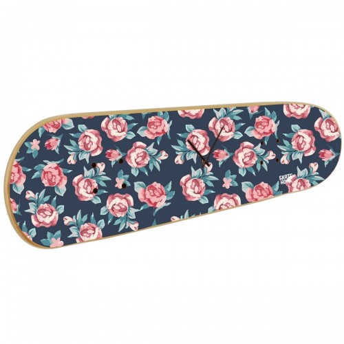 Skateboard Wanduhr - Kleine Rosen - Original Geschenk Skater Skateboard Wanduhr - Kleine Rosen - Original Geschenk Skater