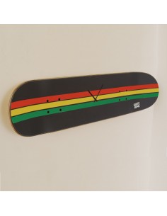 Perfect skate clock for lovers of the Rasta world of skateboarding. 2