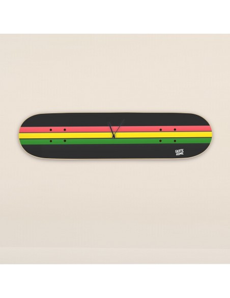 Skate Uhr für Liebhaber der Rasta-Welt des Skateboardens Skate Uhr für Liebhaber der Rasta-Welt des Skateboardens