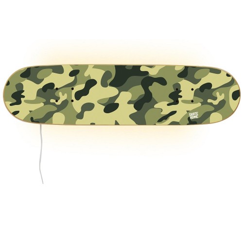 Regalo original para iluminar habitación de skater diseño camuflaje