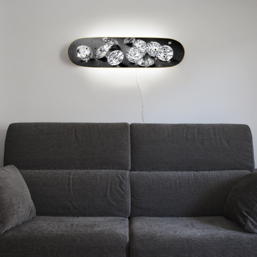 Cadeau pour les skaters très luxueux, lampe à diamant Cadeau pour les skaters très luxueux, lampe à diamant