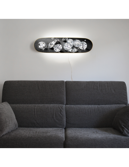 Cadeau pour les skaters très luxueux, lampe à diamant Cadeau pour les skaters très luxueux, lampe à diamant