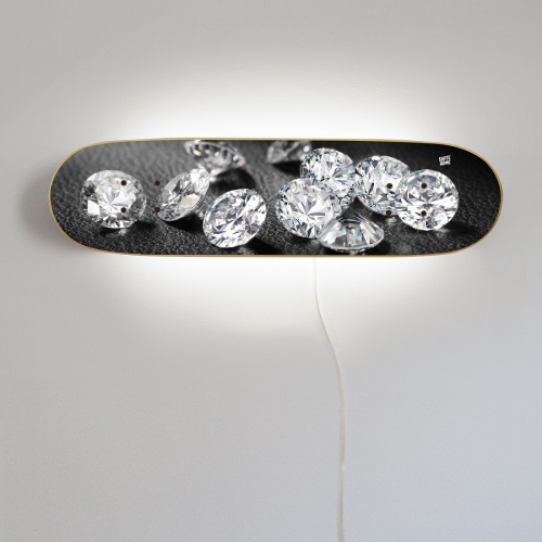 Cadeau pour les skaters très luxueux, lampe à diamant Cadeau pour les skaters très luxueux, lampe à diamant