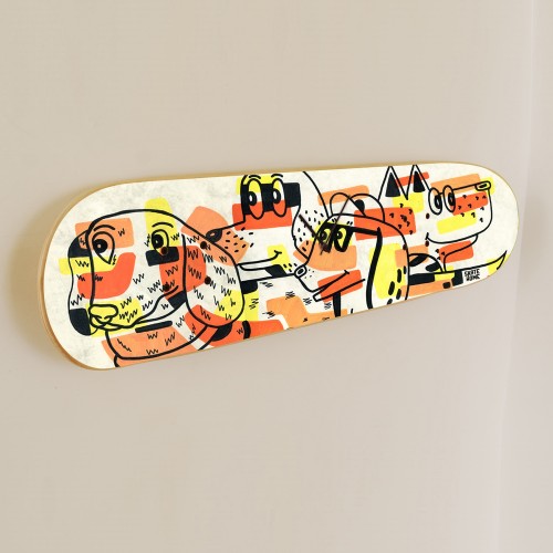 Skateboard reloj de pared Perretes Skateboard reloj de pared Perretes