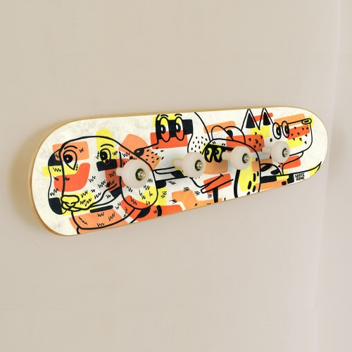 Skateboard Garderobe: Hunde Skateboard Garderobe: Hunde