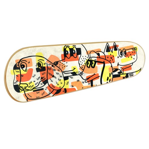 Skateboard Wall Art: Dogs