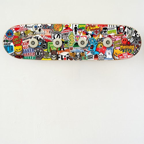 Skateboard-Garderobenständer -... Skateboard-Garderobenständer -...