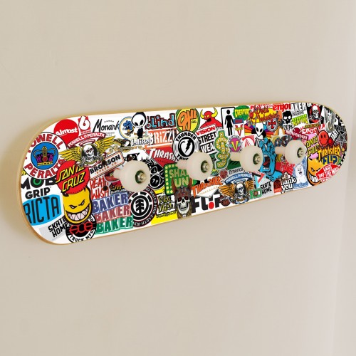 Skateboard-Garderobenständer -... Skateboard-Garderobenständer -...