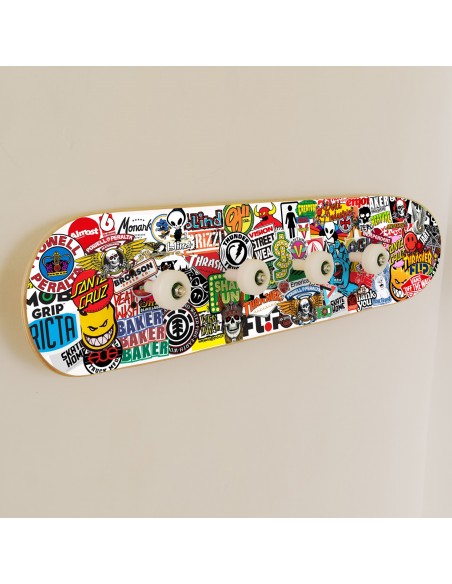 Skateboard-Garderobenständer - Skate-Aufkleber
