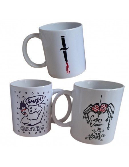 Pack von 3 Tasse Thrashin’ – Smash Skateboards, Daggers y Ramp Locals